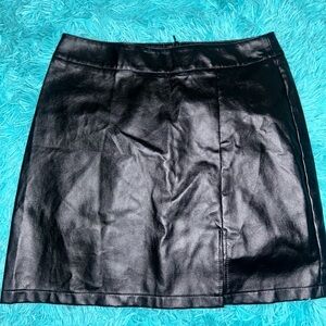SHEIN Black A-Line Mini Skirt for Night Out
